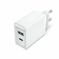 Vention 2-Port USB (A C) Wall Charger (18W 20W) EU-Plug, White