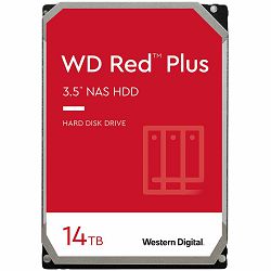 HDD NAS WD Red Plus (3.5, 14TB, 512MB, 7200 RPM, SATA 6 Gb/s)