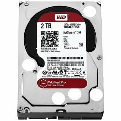 HDD Desktop WD Red Pro (3.5, 2TB, 64MB, 7200 RPM, SATA 6 Gb/s)