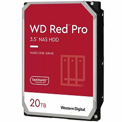HDD NAS WD Red Pro CMR (3.5, 20TB, 512MB, 7200 RPM, SATA 6Gbps, 300TB/year)