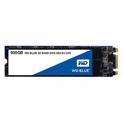 Western Digital 500GB SSD, Blue 3D, M.2 SATA