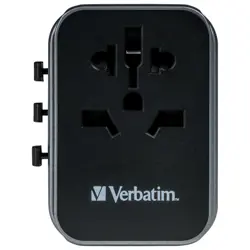 Adapter-punjač univerzalni putni za mobitele,tablete.... USB-C PD & QC, 2 USB-C, 2 USB-A Verbatim 49545