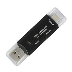 Asonic USB2.0 Tip A/C/micro USB čitač mem. kartica