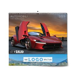 "AUTOMOBILI"  13 list., dim: 34x31 cm, PVC vrećica, P/50, color kalendar