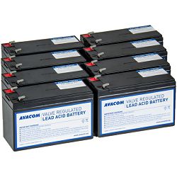 Avacom baterijski kit za APC RBC27 (8 bater.)