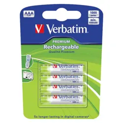 Baterija Verbatim za punjenje Premium AAA 4/1