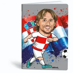 Bilježnica A4 40 listova diktando Football icons