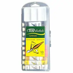 Boja tempera 12 ml alu. tuba 10 boja + mini paleta plast. Toz art. 520