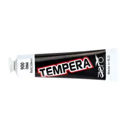 Boja tempera 42ml, aluminijska tuba, Aero, crna