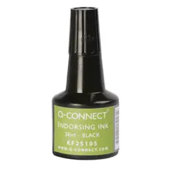 Boja za žig Q-Connect 28 ml crna