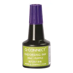 Boja za žig Q-Connect 28 ml ljubičasta