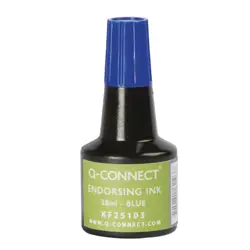 Boja za žig Q-Connect 28 ml plava
