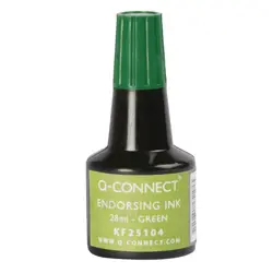 Boja za žig Q-Connect 28 ml zelena