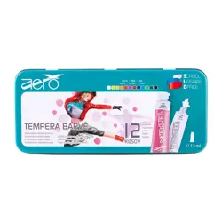 Boje tempere 7,5ml, 12/1 u limenoj kutiji, Plesačica, Aero