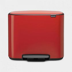 Brabantia kanta za otpad 3x11L; crvena