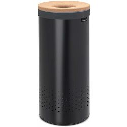 Brabantia košara za rublje 35L, okrugla; mat crna