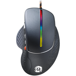 CANYON Apstar GM-12, Wired High-end Gaming Mouse with 6 programmable buttons, sunplus optical sensor, 6 levels of DPI and up to 6400, 2 million times key life, 1.65m Braided USB cable,Matt UV coating 