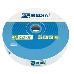 CD-R MyMedia 700 MB/80min 52x, matt silver, wrap pakiranje, 10/1
