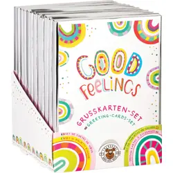 Čestitke s kuvertom GOOD FEELINGS set 8 kom P12/48 NETTO