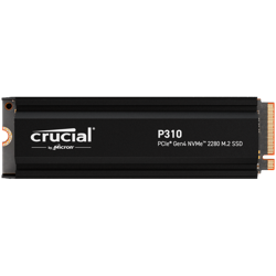 CRUCIAL P310 4TB PCIe Gen4 2280 NVMe M.2 SSD with heatsink