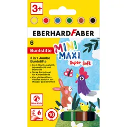 Drvene bojice 6/1 mini debele Eberhard Faber Minimaxi