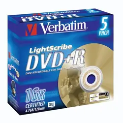 DVD+R Verbatim 4,7 Gb 16x, jewel case, 10/1, 43576