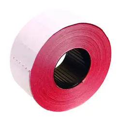 Etikete samoljepljive u roli, 26x16 mm, crvene, četvrtaste