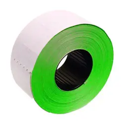 Etikete samoljepljive u roli, 26x16 mm, zelene, četvrtaste