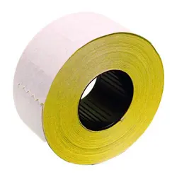 Etikete samoljepljive u roli, 26x16 mm, žute, četvrtaste