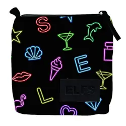 Etui mini Elfs neon, poliester, dimenzije 9x9x4,5 cm