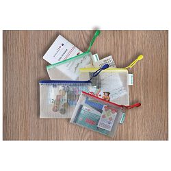 Etui pvc sa zipom A6 Tarifold(Djois)509069 prozirno-bijeli/sortirano 