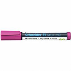 Flomaster Schneider, marker za bijelu ploču, Maxx 290, 1-3 mm, rozi