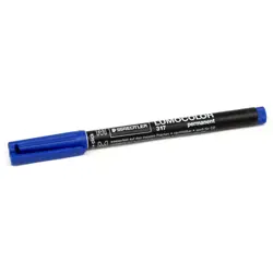 Flomaster Staedtler, permanent marker, Lumocolor 317, 1 mm, plavi