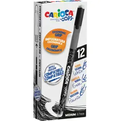 Gel pen 0,7 piši-briši CARIOCA Oops crna 43039/01 P12/288