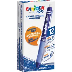 Gel pen 0,7 piši-briši CARIOCA Oops Retractable plava 43043/02 P12/288