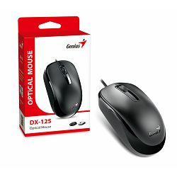 Genius DX-125, optički miš, USB, crni