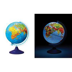 Globus 25cm Alaysky's reljefni LED svijetlo, HRV kartog.-geopolitički, IQ App P4