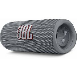 JBL Flip 6 Bluetooth prijenosni zvučnik; sivi
