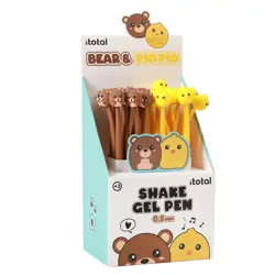 Kemijska olovka iTotal fleksibilna Cute animals medo+pilić 24/1 sortirano XL1164I