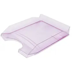 Ladica za spise, PVC, ljubičasta prozirna, Office products