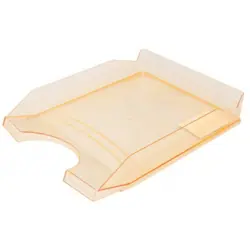 Ladica za spise, PVC, narančasta prozirna, Office products