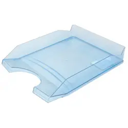 Ladica za spise, PVC, plava prozirna, Office products