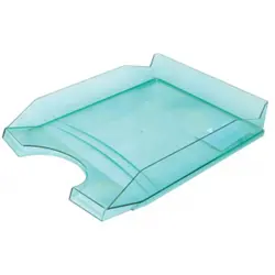 Ladica za spise, PVC, zelena prozirna, Office products