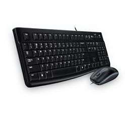 Logitech MK120 žičana tipkovnica i miš, crna