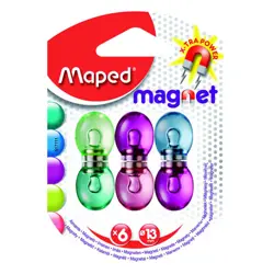 Magneti set od 6 komada, 13mm, Maped sortirano
