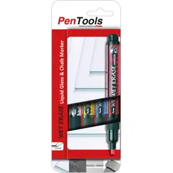 Marker kreda PENTEL PENTOOLS SMW26 4/1 (crveni, plavi, žuti i bijel)kosi vrh P12