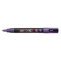 Marker Uni pc-3ml Posca glitter ljubičasti