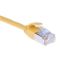 Masterlan comfort patch cable U FTP, extra slim, Cat6A, 3m, yellow, LSZH