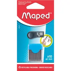 Mine za šestar + šiljilo Maped, blister