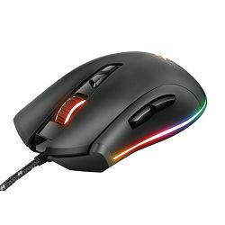 Miš TRUST GXT 900 Qudos, Gaming, RGB Osvjetljenje, Crni